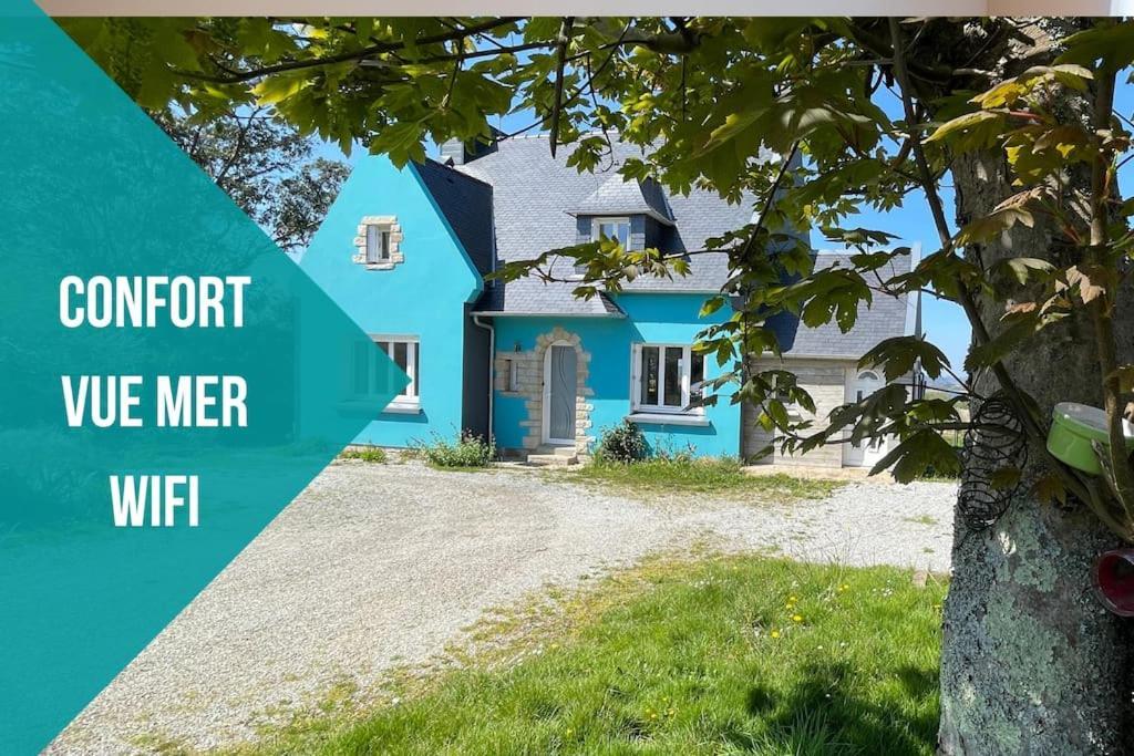 Ti Glas - La Maison Bleue Lanvéoc Extérieur photo